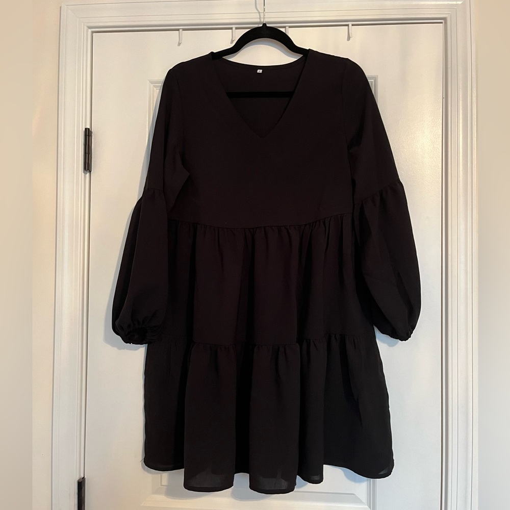 Black Tiered Dress